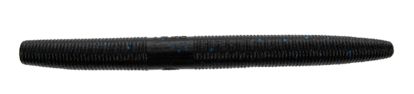 GSM Fishing 5" Fat Senko Black with Blue Flake - 10 Pack