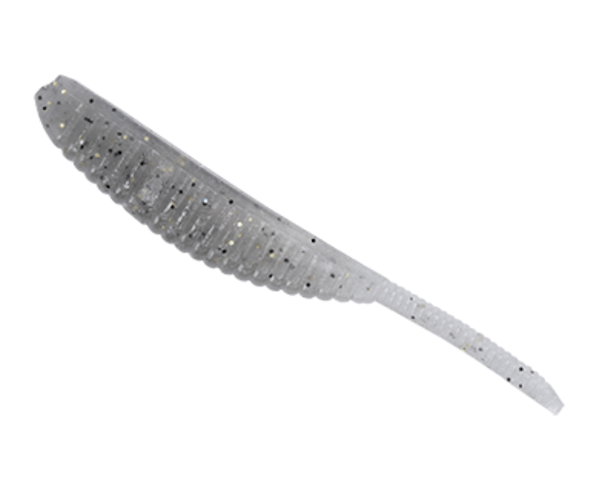 GSM Fishing 3-inch Shad Shape Worm in Natural Shad - 10 Pack