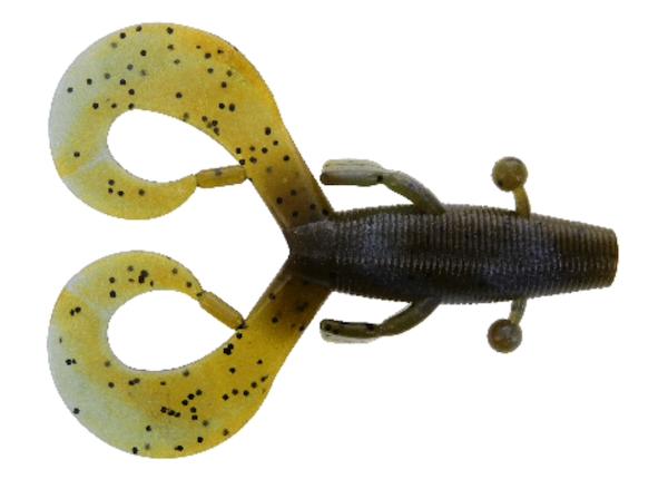 GSM Fishing 3.75-inch Cowboy Blue Craw Soft Baits (7 Pack) for Freshwater and Saltwater Fishing