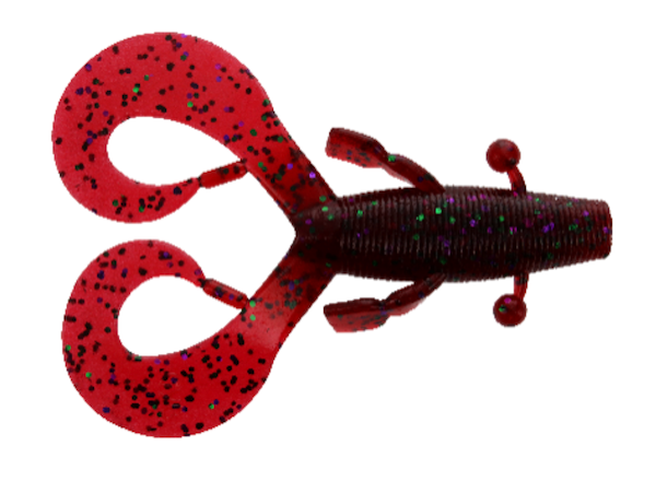 GSM Fishing 3.75-Inch Cowboy / Plum Candy Lures - Pack of 7