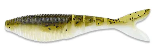 GSM Fishing YAMA 4-inch Zako Green Pumpkin with Black and White, 6-Pack