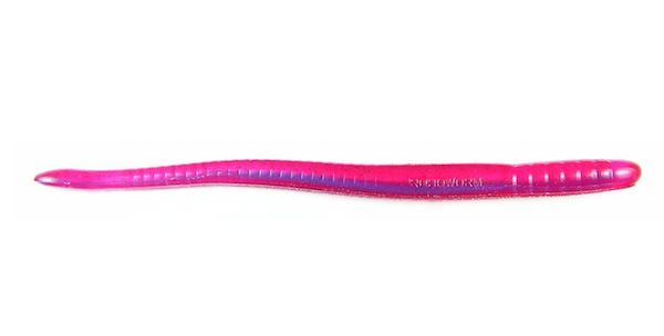 GSM Fishing Robo 6-Inch Fat Worm in Morning Dawn/Red Flake – 8 Pack