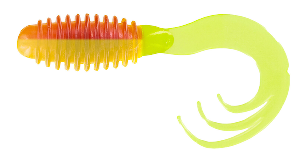 GSM Fishing RTTG204 2-inch Ring Triple Tip Grub Yellow Jacket - Pack of 10