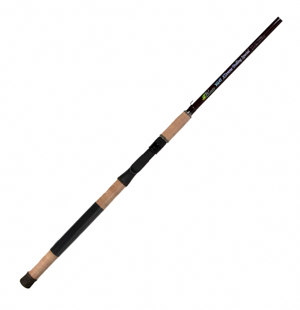 GSM Fishing Phenix Crank XG Cast 7' One-Piece Medium Heavy Fishing Rod - Red