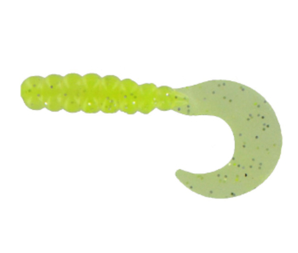 GSM Fishing FG250 Fat Grub 2-Inch Soft Plastic Baits, 10-Pack - Snot Rocket Edition