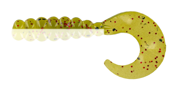 GSM Fishing BB 2" Fat Grub Watermelon Ghost - 10 Pack