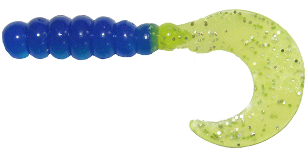 GSM Fishing BB 2-Inch Fat Grub Soft Baits - Blue Shiner, Pack of 10