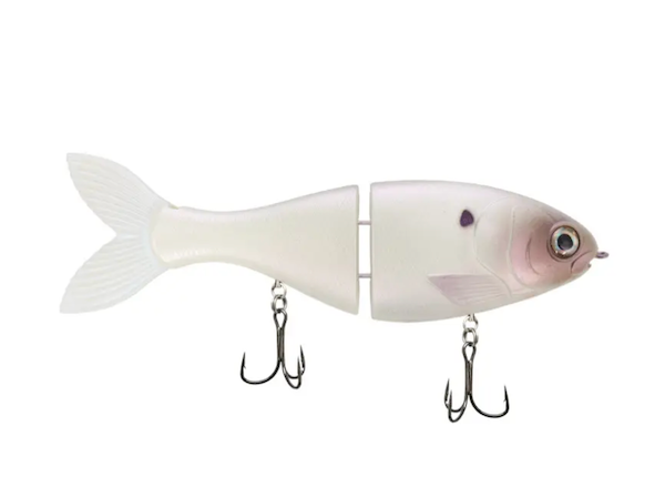 GSM Fishing Bucca Trick Shad 6 inch 1-5/8 inch Prismatic Bone