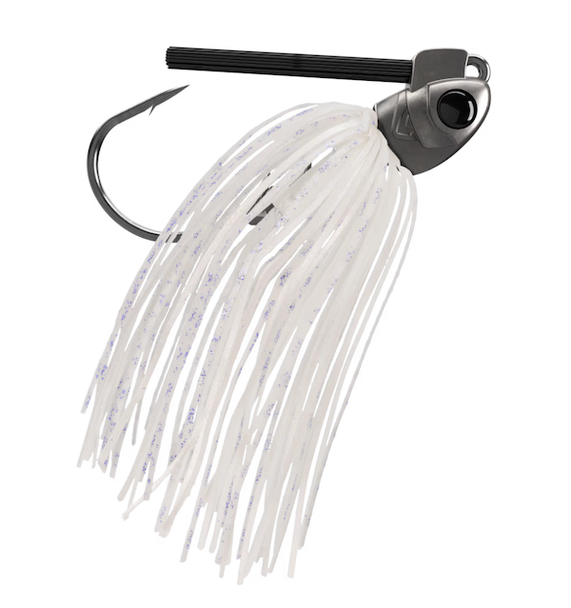 GSM Fishing Brush Panda 1/4 oz. Blue Glimmer Heavy Cover Swim Jig