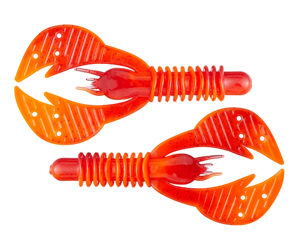 GSM Fishing 3.75-inch Kamikaze Craw / Flamethrower Soft Baits (6 Pack)
