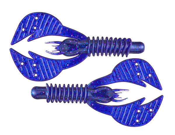 GSM Fishing 3.75-Inch Kamikaze Craw / Junebug Candy Soft Plastic Baits (6 Pack)