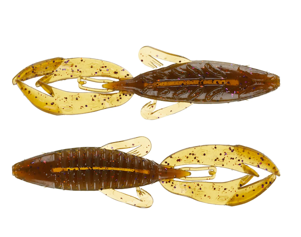 GSM Fishing Rojas Fight Frog 4-Inch Green Pumpkin Purple Copper - 7 Pack