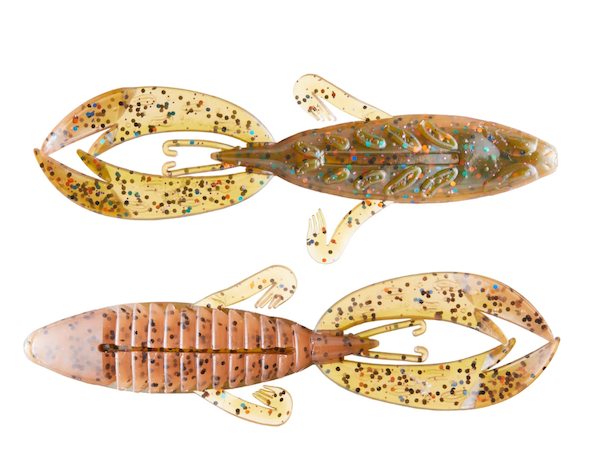 GSM Fishing Rojas Fighting Frog / Tilapia Craw 4-Inch Soft Baits – 7 Pack