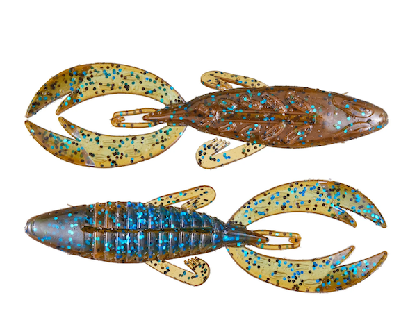 GSM Fishing 4" Rojas Fight Frog Okeechobee Craw - 7 Pack
