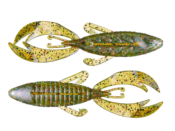 GSM Fishing Rojas Fight Frog Watermelon Red Flake – 4 Inch Soft Plastic Lure (7 Pack)