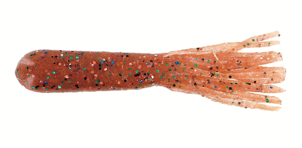 GSM Fishing 4-Inch Salt Tube with Crawfish Green Flake – 8 Pack