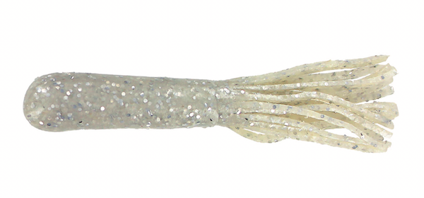 GSM Fishing 4 Inch Salt Tube with White Silver Flake – 8 Pack