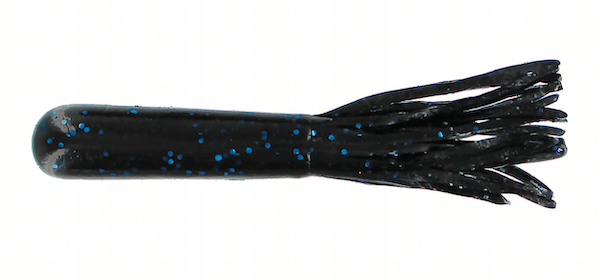 GSM Fishing 4-Inch Salt Tube Black Blue Flake – Pack of 8