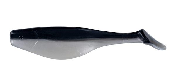 GSM Fishing 4" Black Shad Soft Baits - Pack of 10