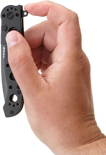 CRKT M16-03KS 3.5-Inch Plain Edge Folding Knife with Black Stainless Steel Handle