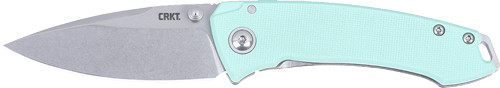 CRKT Knives Tuna 2.73-inch Fine Edge Stainless Steel Folding Knife with G-10 Handle in Teal