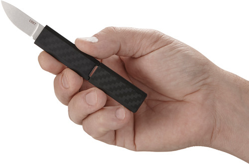 CRKT Knives Scribe 1.75-Inch Stainless Steel Fixed Blade Knife with Black Matte Handle