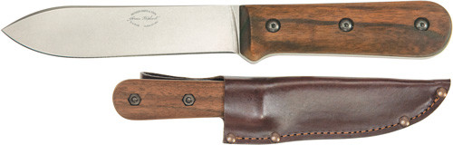 Ka-Bar Becker Kephart Knife with Walnut Handle and 5.125-Inch Carbon Steel Blade