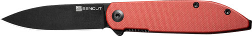SENCUT Bockl II 2.96-Inch Folding Knife with D2 Blade and Burgundy G-10 Handle