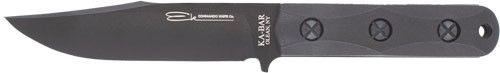 Ka-Bar EK Commando Short Clip Knife - 5 Inch Carbon Steel Blade with Ultramid Handle