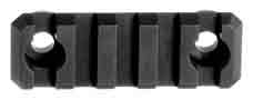 Troy Industries SRAI-TRX-P2BT-00 2-Inch Black Aluminum Rail Section for AR-15 and M4 Platforms