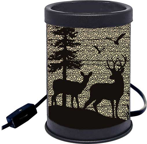 Rivers Edge Deer Silhouette Candle Warmer - Elegant Home Decor Accent