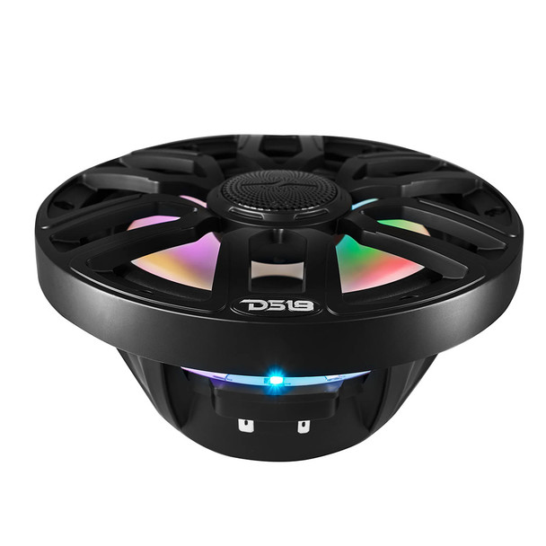 DS18 NXL-IQ8 Marine 8-Inch 2-Way Coaxial Speakers with Digital LED Lights and Bullet Tweeter