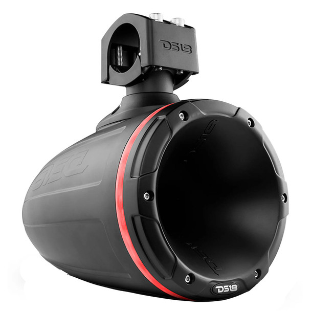 DS18 Hydro 1.75-inch Driver Wakeboard Tower Speaker with RGB LED Lights - Black - 900W