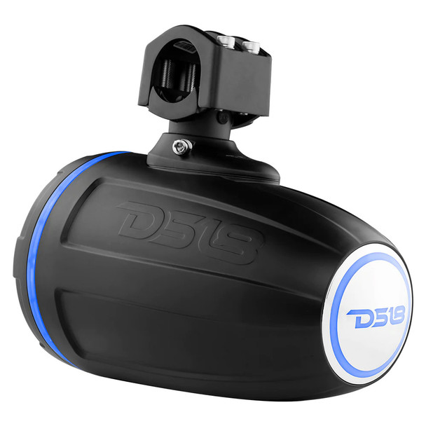 DS18 Hydro 1.75-inch Driver Wakeboard Tower Speaker with RGB LED Lights - Black - 900W