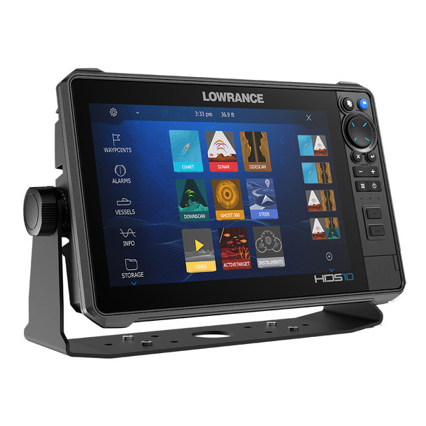 Lowrance HDS PRO 10 Fishfinder and Chartplotter with Preloaded C-MAP DISCOVER and Active Imaging HD Transducer