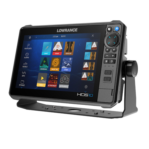 Lowrance HDS PRO 10 Fishfinder and Chartplotter with Preloaded C-MAP DISCOVER and Active Imaging HD Transducer