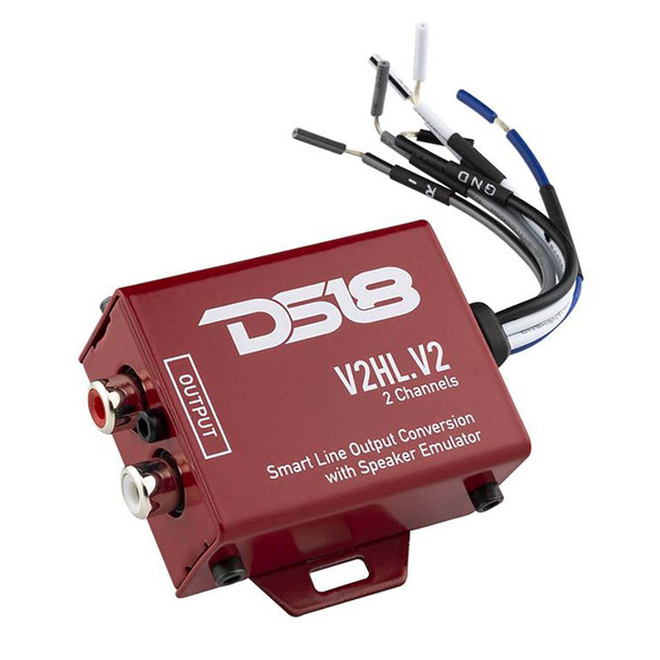 DS18 Audio V2HL.V2 High to Low Converter with Speaker Emulator - 2 Channel