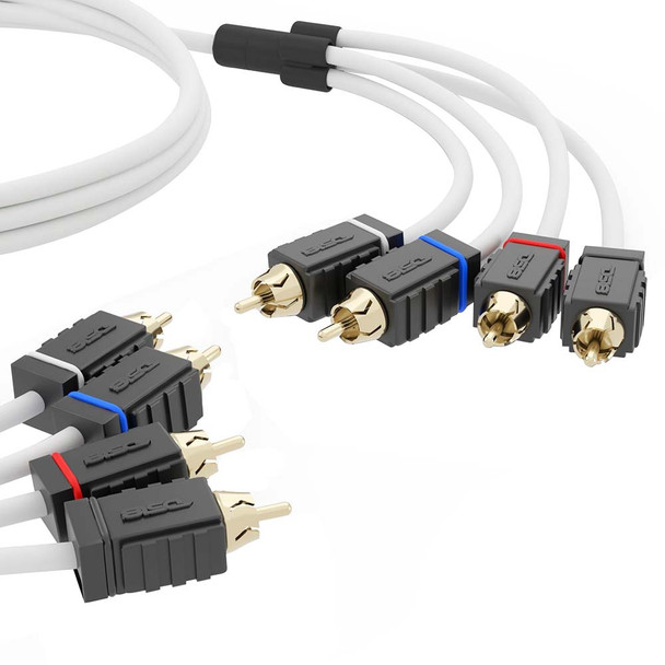 DS18 Marine Tinned OFC RCA Cable - 4 Channel, 6 Feet