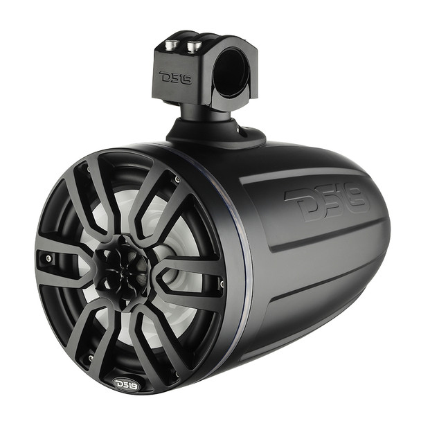 DS18 X Series Hydro 8-inch Wakeboard Tower Speakers with RGB LED Lighting - 375W - Matte Black
