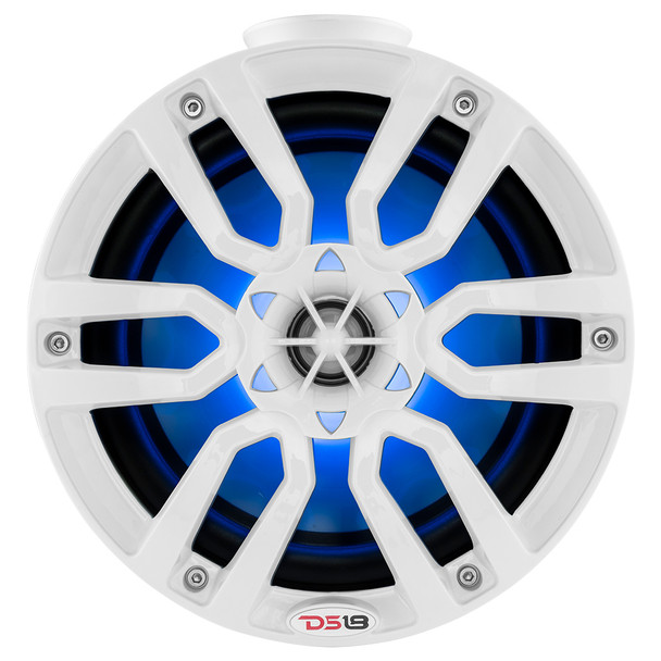 DS18 Hydro 8-inch Compact Wakeboard Pod Tower with RGB Light - 375W - White