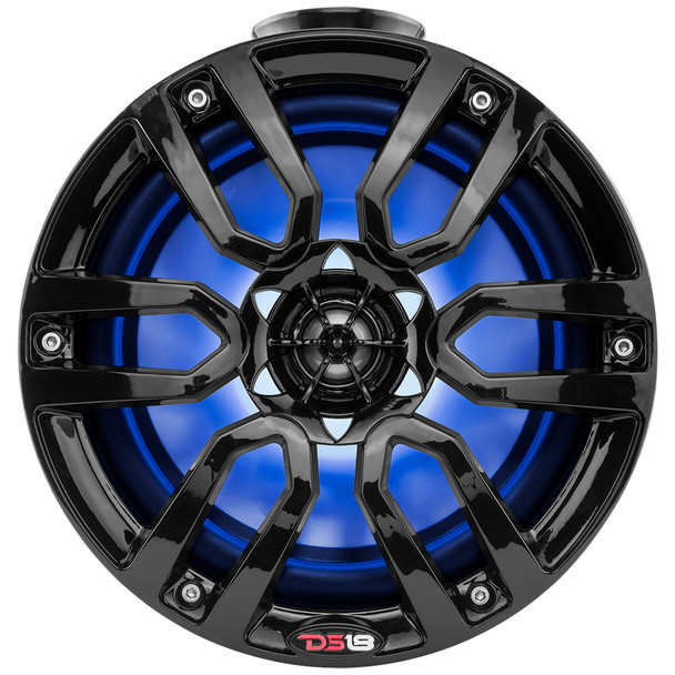 DS18 Hydro 6.5-Inch Compact Wakeboard Pod Tower with RGB Lighting and 300W Power - Red