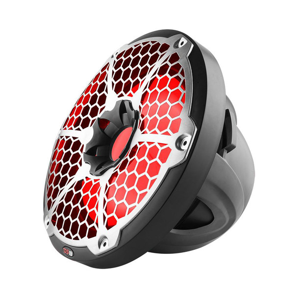 DS18 Hydro 12-Inch Marine Subwoofer with RGB Lights - 700W Power - Matte Black