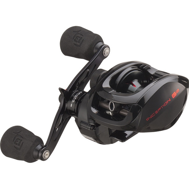 13 Fishing Inception G2 Baitcast Reel – 6.6:1 Right-Hand Gear Ratio for Tournament Performance