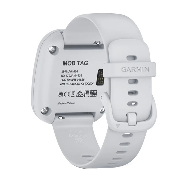 Garmin MOB Tag with White Quick Release Band – Wireless Safety Alert Device