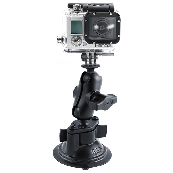 RAM Mounting Systems RAM-B-166-A-GOP1U GoPro Hero Short Arm Suction Cup Mount