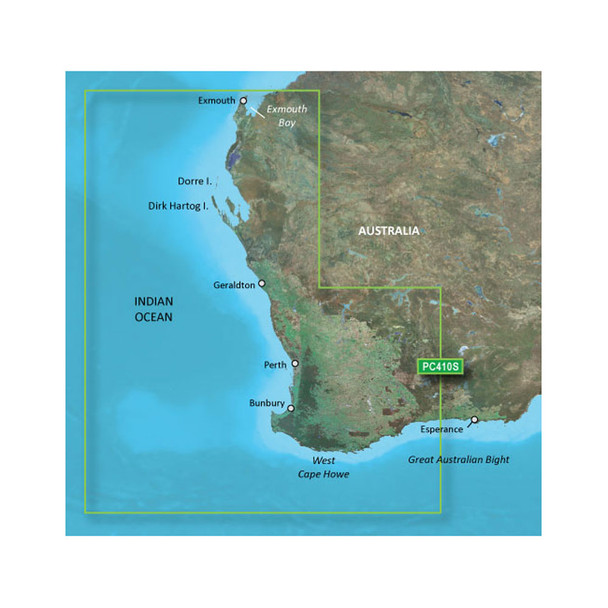 Garmin BlueChart g3 HD HXPC410S Marine Chart for Esperance to Exmouth Bay - microSD/SD