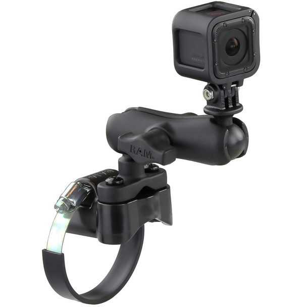 RAM Mounts GoPro Hero ATV/UTV Strap Clamp Roll Bar Mount (Part Number: RAM-B-149Z-2-GOP1U)
