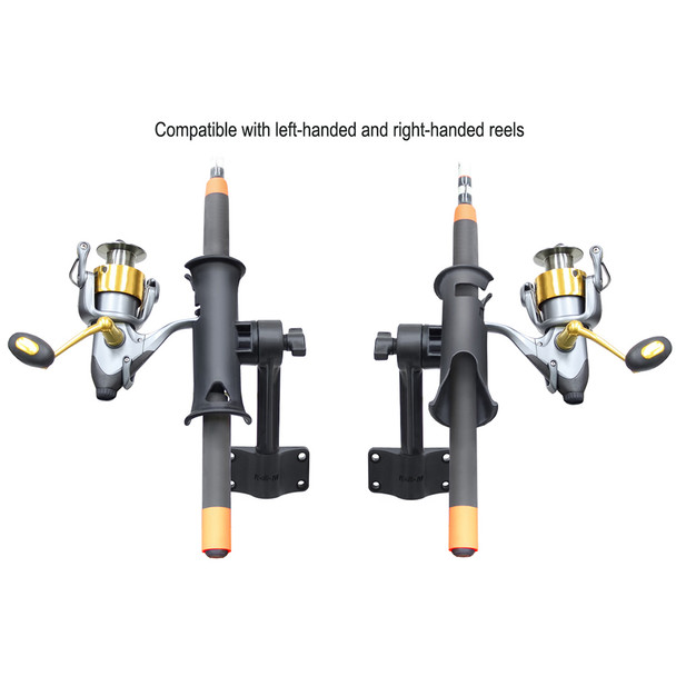 RAM Mounting Systems RAM Tube Jr. Fishing Rod Holder with 6-Inch Post and Bulkhead Mounting Base