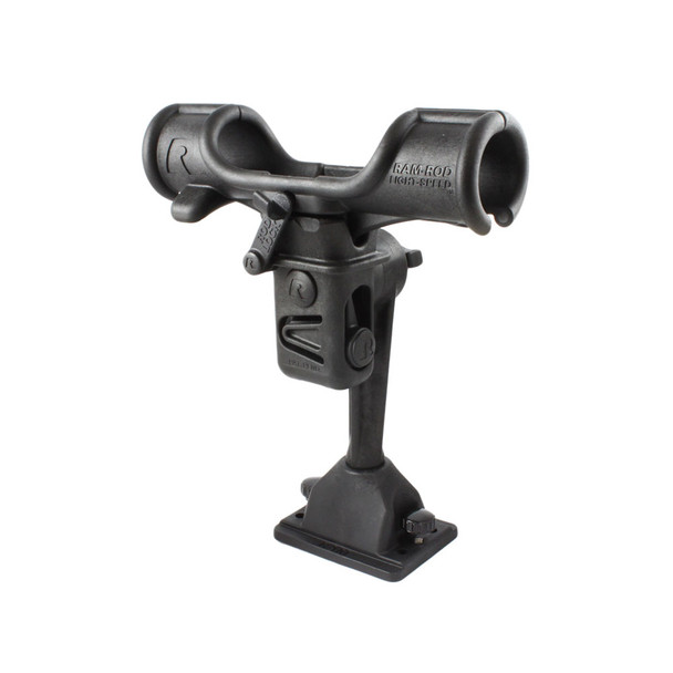 RAM Mounting Systems RAM-Rod Light-Speed Fishing Rod Holder with Deck Track Mount