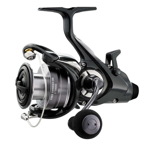 Daiwa Free Swimmer 3000 Bite & Run Spinning Reel - Lightweight Saltwater Fishing Reel with ATD Drag and Digigear Technology